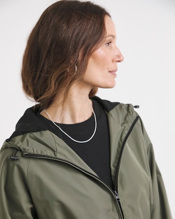 Khaki Short Lightweight Raincoat