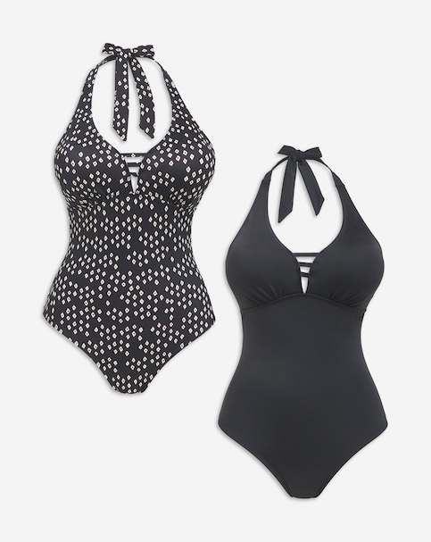 Value 2 Pack Halterneck Swimsuits
