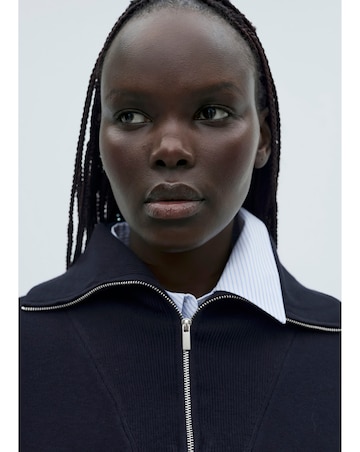 Mango Latitas Zip Up Sweater