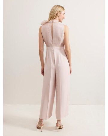 Phase Eight Stephy Shimmer Tie Neck Jumpsuit