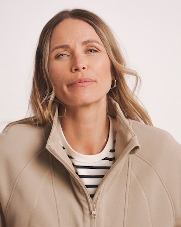 Anthology Rib Mix Half Zip Sweatshirt