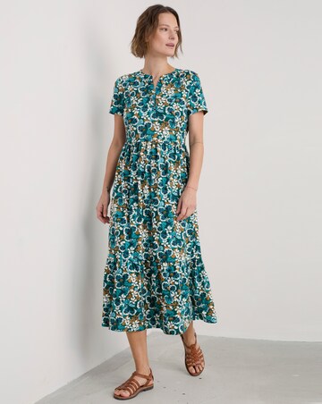 Seasalt Cornwall Rainette Dress Spring Geraniums Pine Shoots