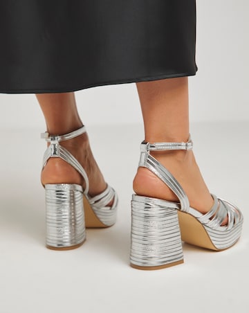 Patsy Feature Heel Sandals Wide E Fit