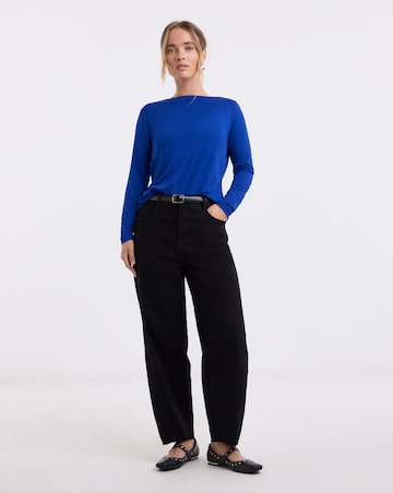 Black & Cobalt 2 Pack V Back Tops