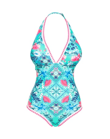 Figleaves Frida Halter Swimsuit Longer Length