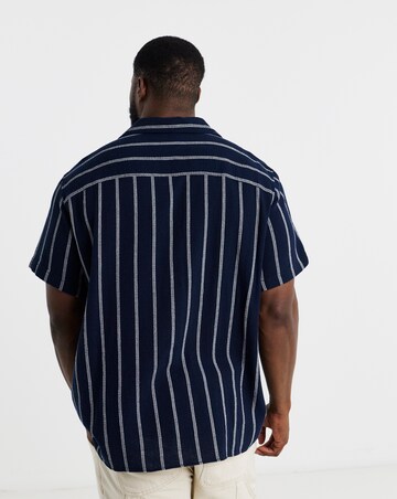 Jack & Jones Coba Stripe Shirt - Navy