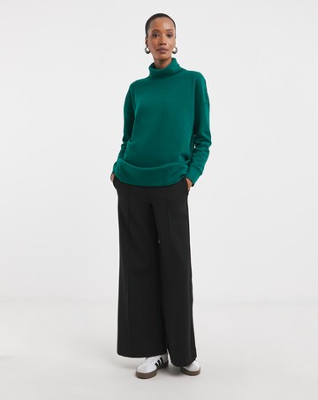 Pine Green Super Soft High Neck Sweatshirt