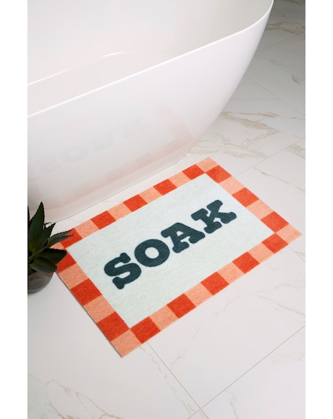 My Mat Bright Soak Printed Nylon Bathmat