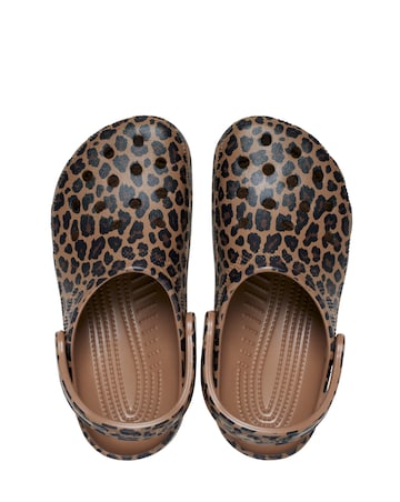 Crocs Sepia/Leopard Classic Animal Clog - Standard Fit