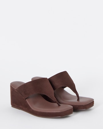 Fresno Wegded Toe Post Sandals - Extra Wide Fit (EEE)