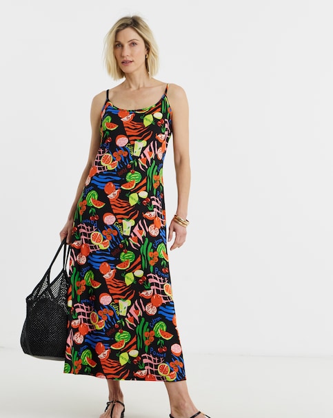 Multi Print Jersey Touch Cami Dress