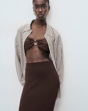 Mango Chocolate Midi Skirt