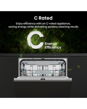 Hisense HV16CUK Fully Integrated Full Size Dishwasher 16 Place Settings Black