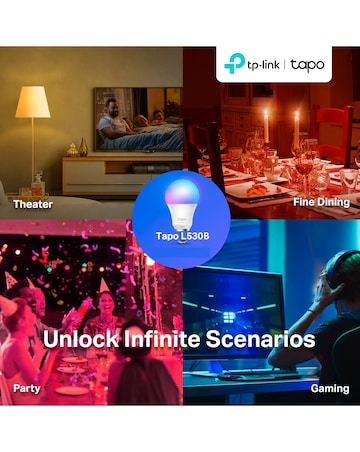 TP-Link Tapo smart Wi-Fi Light multi-color Bulb B22