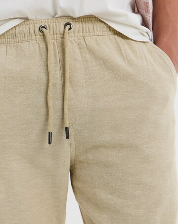 Linen Blend Straight Fit Trouser
