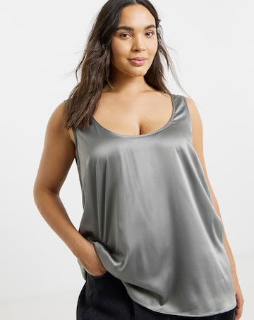 Satin Scoop Neck Cami