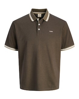 Jack &amp; Jones Premium Blualves Tipped Polo - Brown