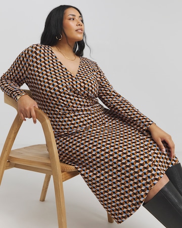 Joe Browns Geo Wrap Jersey Dress