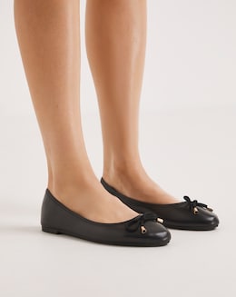 Selena Classic Flat Ballerina Shoes - Wide Fit (E)