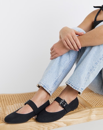 Lexington Mary Jane Ballerina Shoes - Wide Fit (E)