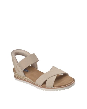 Skechers Bobs Desert Kiss Golden Lily Natural Sandals - Standard Fit (D)