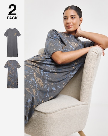 Pretty Secrets (2 Pack) Value T Shirt Midi Nighties