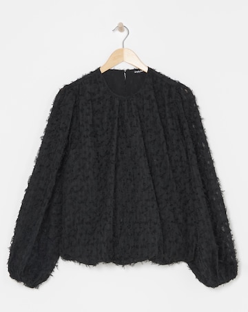 Textured Fluffy Blouse