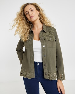 Joe Browns Delicate Embroidered Denim Jacket