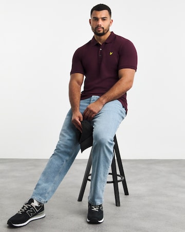 Lyle & Scott Burgundy Classic Short Sleeve Polo
