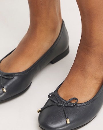 Talia Leather Ballerina Shoes Extra Wide EEE Fit