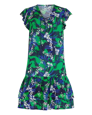 Pour Moi Gracie Crinkle Frill Swing Beach Dress