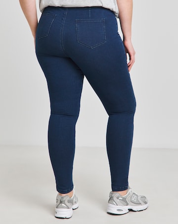 Indigo Stretch Seamed Skinny Jeggings