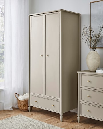 Darcy Bobbin Trim Double Wardrobe