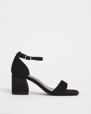Rimona Barely There Block Heeled Sandals - Wide Fit (E)