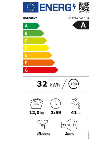 Hotpoint HP 124A CARE UK Fabric Care Washing Machine - White