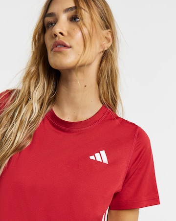 adidas 3 Stripe Crew Neck Top