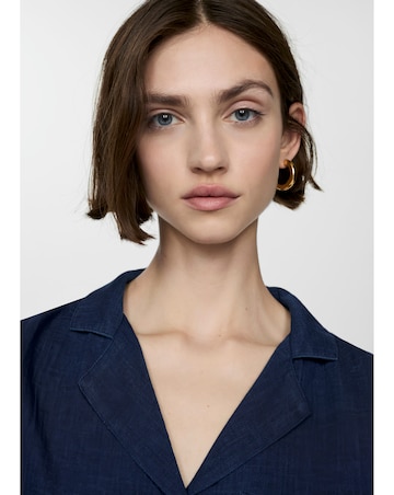 Mango Bambie Short Sleeve Cotton Shirt