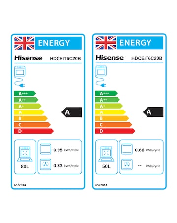Hisense HDCEIT6C20B 60cm Induction Double Cooker - Black