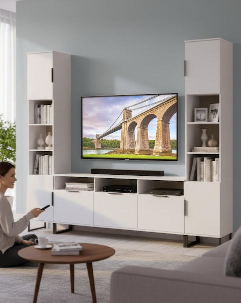 Hayden Ready Assembled U-shape Media Unit