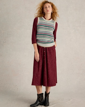 White Stuff Fay Sparkle Fairisle Tank