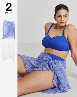 2 Pack Value Beach Sarongs