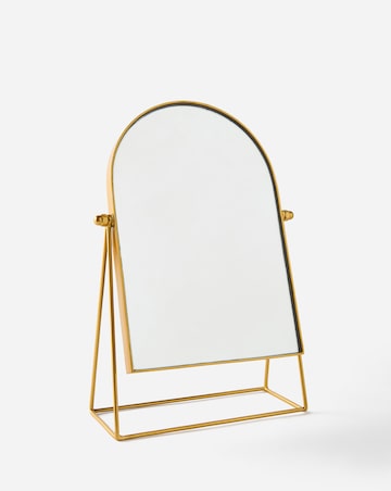 Gold Freestanding Table Top Mirror