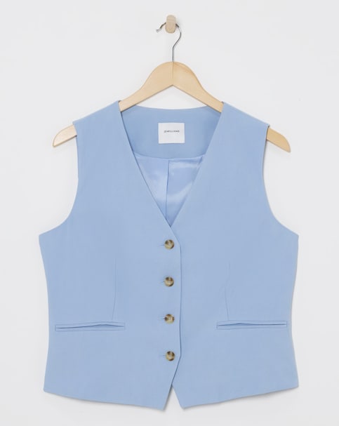 Washed Textured Waistcoat