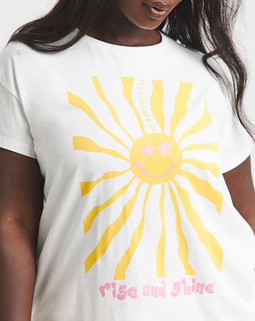 Smiley World Cotton Wide Leg Pyjama Set