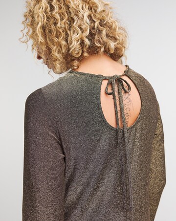 Glitter Swing Dress with Tie Back