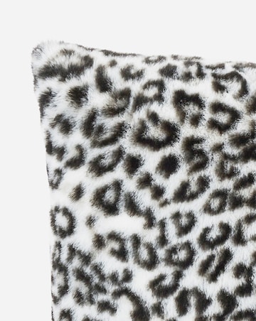 Spotted Animal Printed Faux Fur Cushion