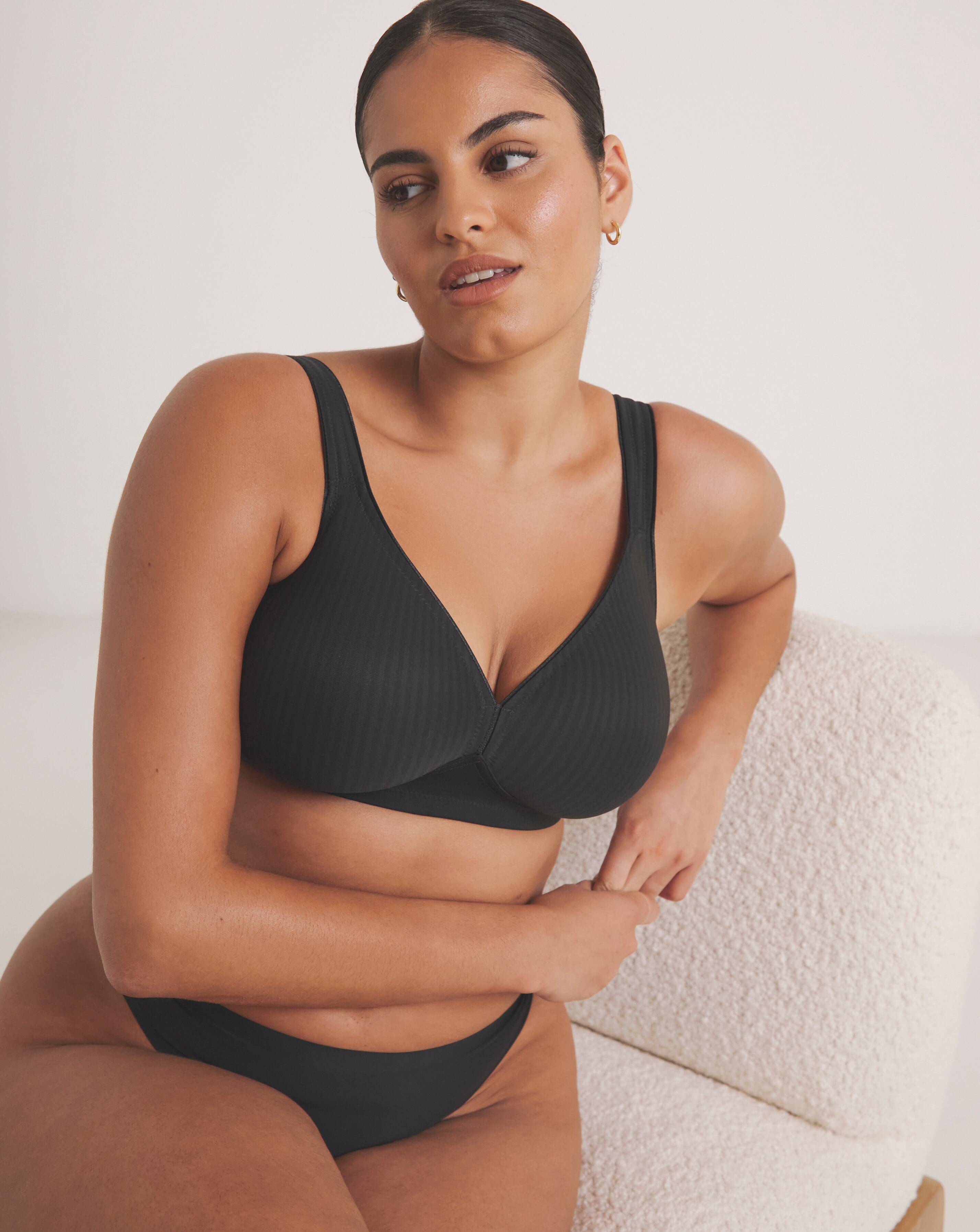 Triumph Modern Soft Cotton Non Wired Bra Black