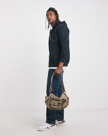Full Zip Hoodie Long- Navy