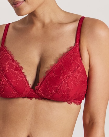 Pretty Secrets (2 Pack) Willow Stretch Lace Non Wired Bralettes Black/Red