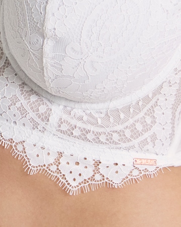 Figleaves Curve Adore White Lace Padded Multiway Bra (B-H) White